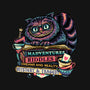 Bookish Cat-Womens-Fitted-Tee-glitchygorilla