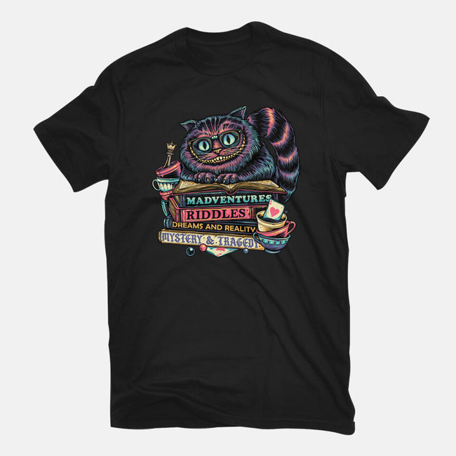 Bookish Cat-Mens-Premium-Tee-glitchygorilla