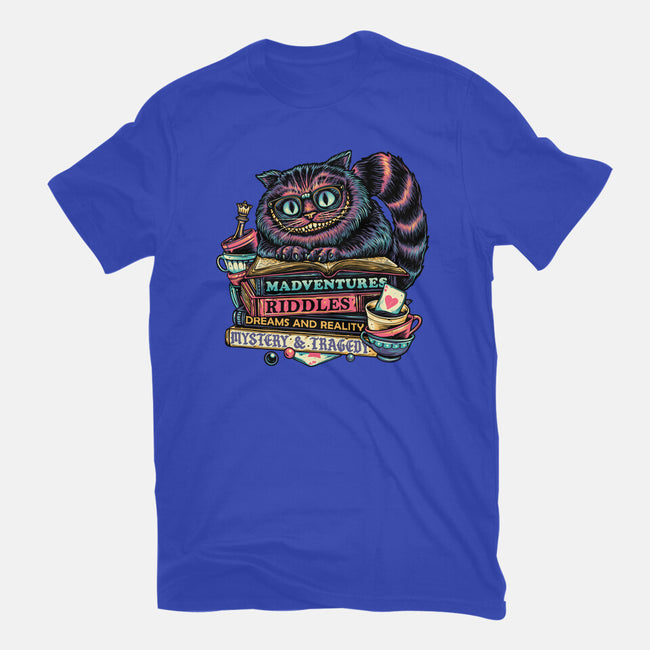 Bookish Cat-Mens-Heavyweight-Tee-glitchygorilla