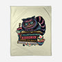 Bookish Cat-None-Fleece-Blanket-glitchygorilla