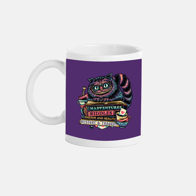 Bookish Cat-None-Mug-Drinkware-glitchygorilla