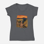 Screambot-Womens-V-Neck-Tee-nickzzarto