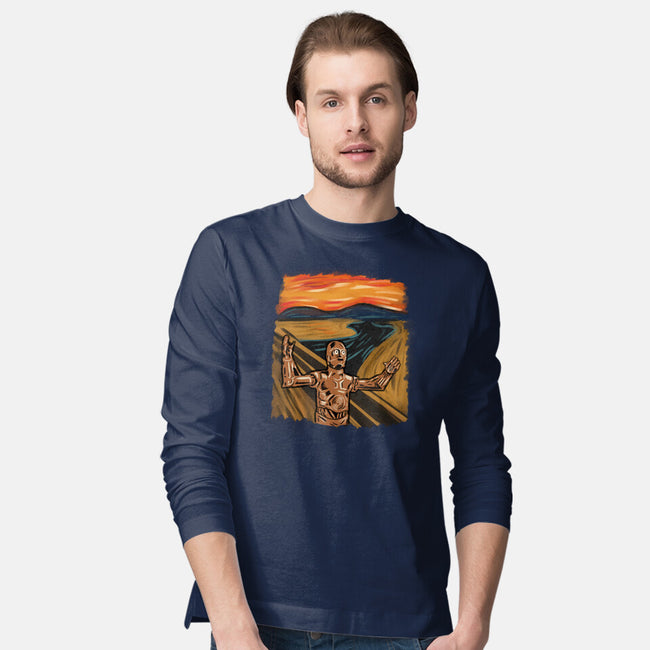 Screambot-Mens-Long Sleeved-Tee-nickzzarto