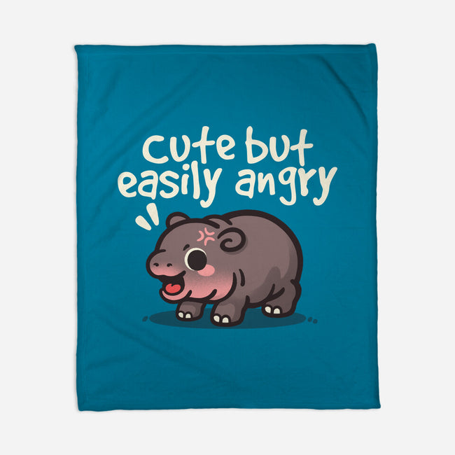 Cute Baby Hippo-None-Fleece-Blanket-NemiMakeit