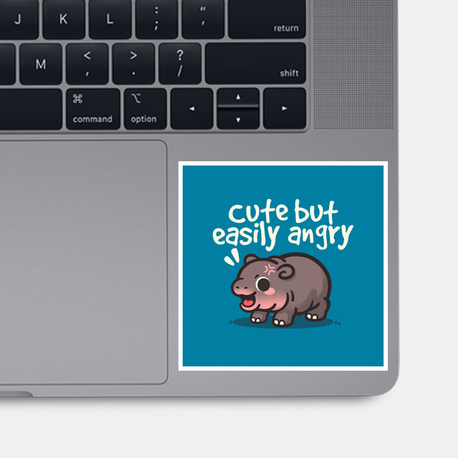 Cute Baby Hippo-None-Glossy-Sticker-NemiMakeit