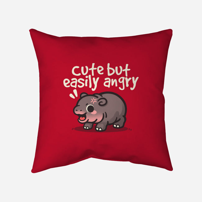 Cute Baby Hippo-None-Removable Cover w Insert-Throw Pillow-NemiMakeit