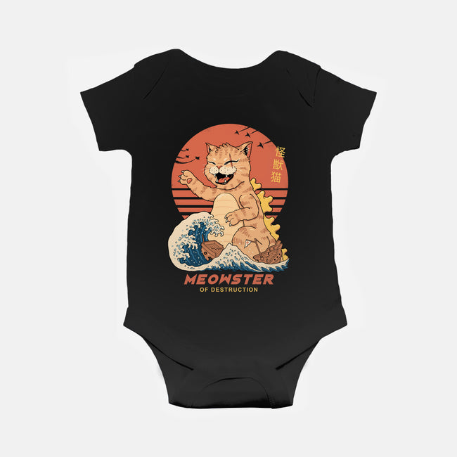 Kaiju Meowster-Baby-Basic-Onesie-vp021