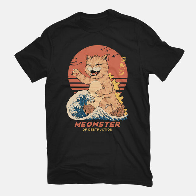 Kaiju Meowster-Womens-Fitted-Tee-vp021