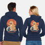 Kaiju Meowster-Unisex-Zip-Up-Sweatshirt-vp021