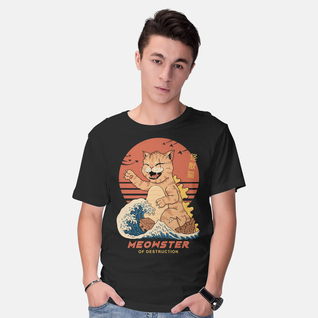 Kaiju Meowster-Mens-Basic-Tee-vp021