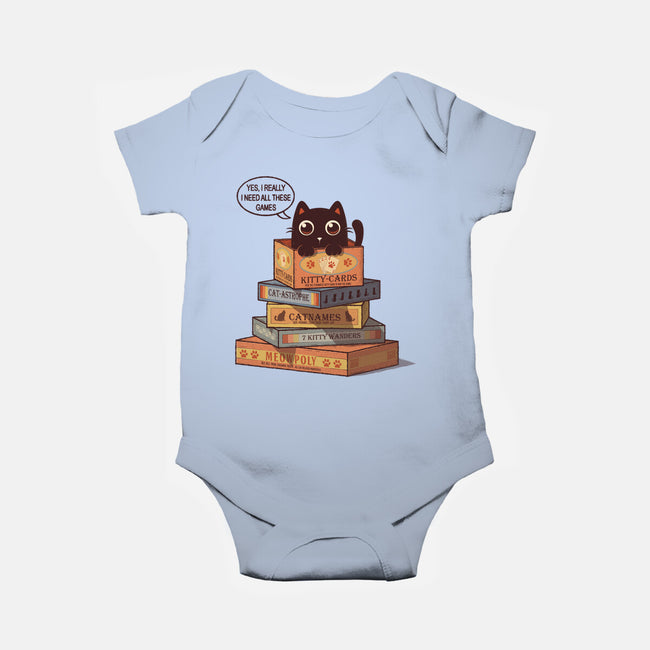 Kitty Games-Baby-Basic-Onesie-erion_designs