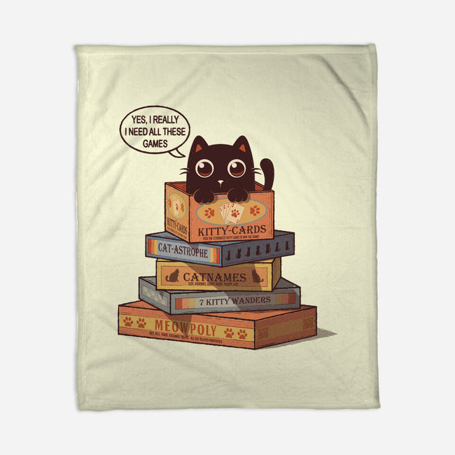 Kitty Games-None-Fleece-Blanket-erion_designs