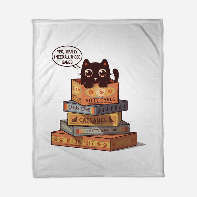 Kitty Games-None-Fleece-Blanket-erion_designs