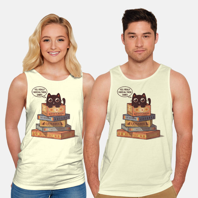 Kitty Games-Unisex-Basic-Tank-erion_designs