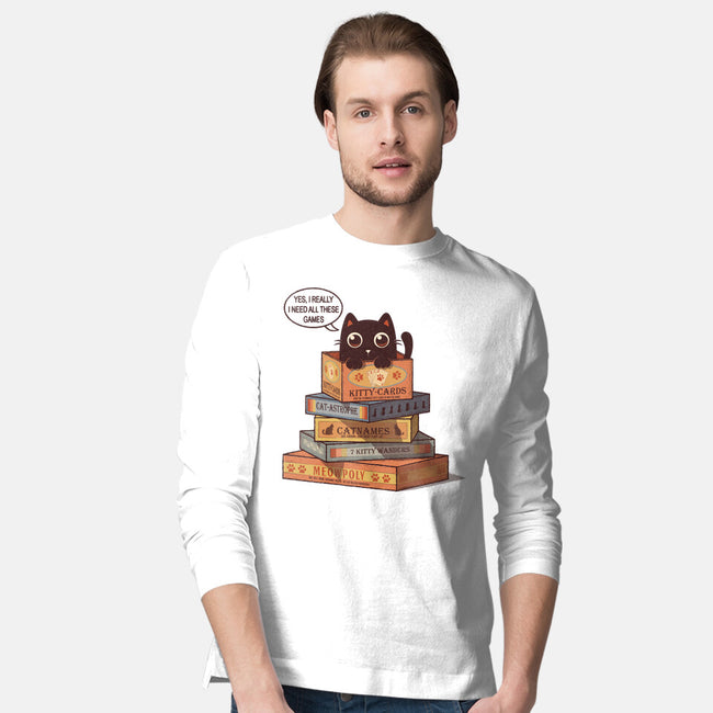 Kitty Games-Mens-Long Sleeved-Tee-erion_designs