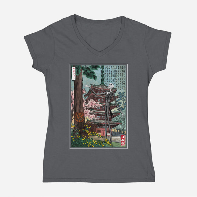 Jack In Japan-Womens-V-Neck-Tee-DrMonekers