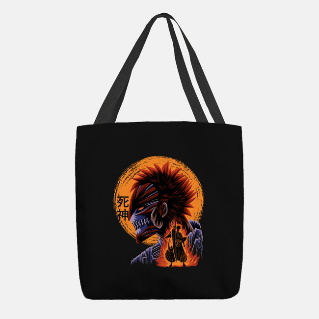 Half Hallow Mask-None-Basic Tote-Bag-rmatix