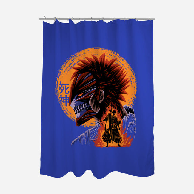 Half Hallow Mask-None-Polyester-Shower Curtain-rmatix