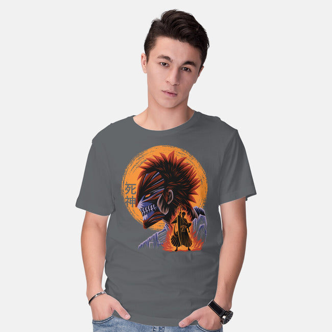 Half Hallow Mask-Mens-Basic-Tee-rmatix