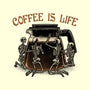 Coffee Is Life-None-Polyester-Shower Curtain-glitchygorilla