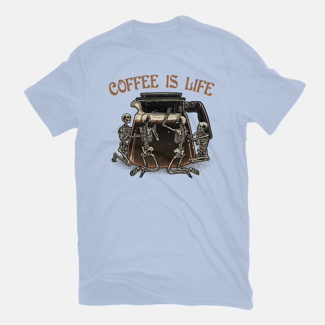 Coffee Is Life-Unisex-Basic-Tee-glitchygorilla