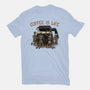 Coffee Is Life-Womens-Fitted-Tee-glitchygorilla