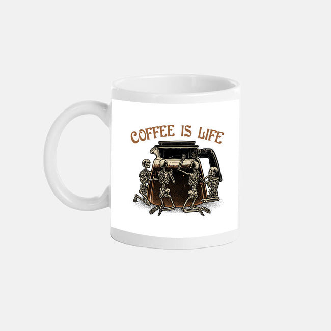 Coffee Is Life-None-Mug-Drinkware-glitchygorilla