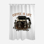 Coffee Is Life-None-Polyester-Shower Curtain-glitchygorilla