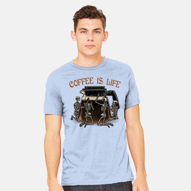 Coffee Is Life-Mens-Heavyweight-Tee-glitchygorilla