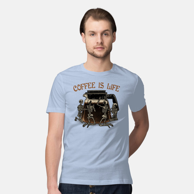 Coffee Is Life-Mens-Premium-Tee-glitchygorilla