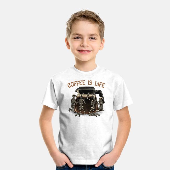 Coffee Is Life-Youth-Basic-Tee-glitchygorilla