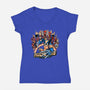 Weapon Pilgrim-Womens-V-Neck-Tee-PrimePremne