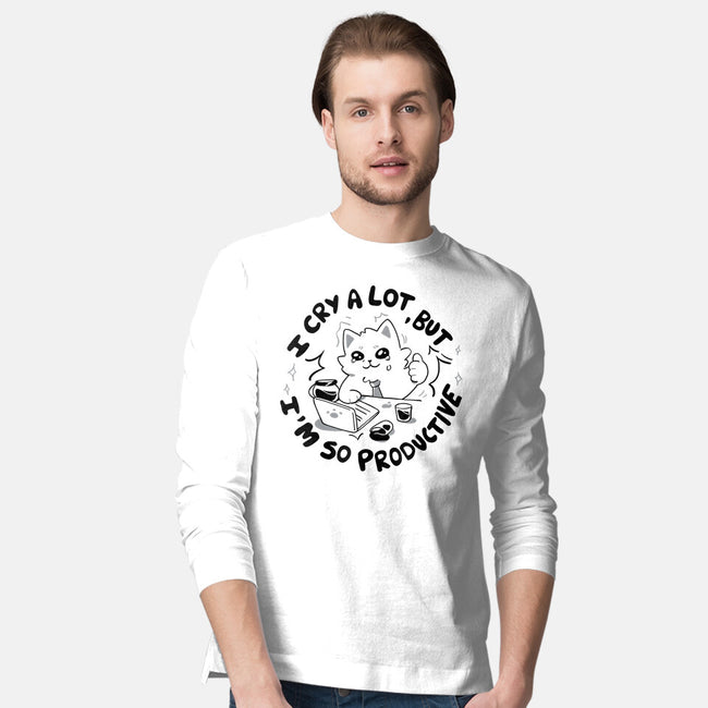 I'm So Productive-Mens-Long Sleeved-Tee-yumie