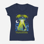 Because Aliens-Womens-V-Neck-Tee-Tronyx79