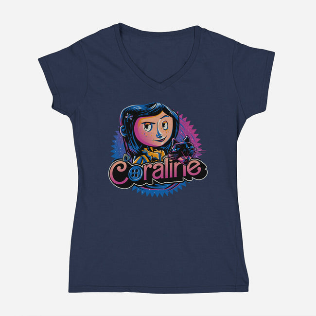 Other Barbie-Womens-V-Neck-Tee-daobiwan