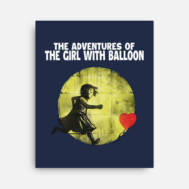 The Adventures Of Girl With Balloon-None-Stretched-Canvas-zascanauta