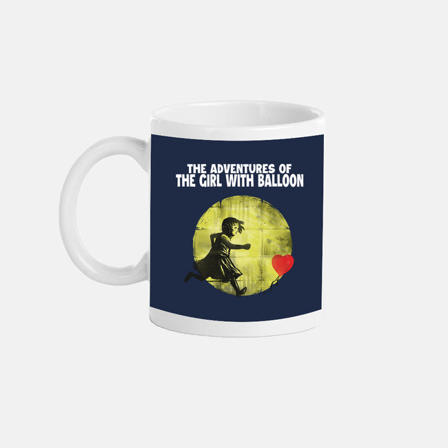 The Adventures Of Girl With Balloon-None-Mug-Drinkware-zascanauta