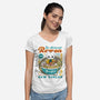 The Mysterious Alchemist Ramen-Womens-V-Neck-Tee-LAGELANTEE