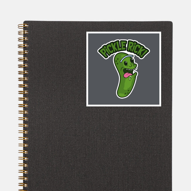 Pickle Rick-None-Glossy-Sticker-janlangpoako