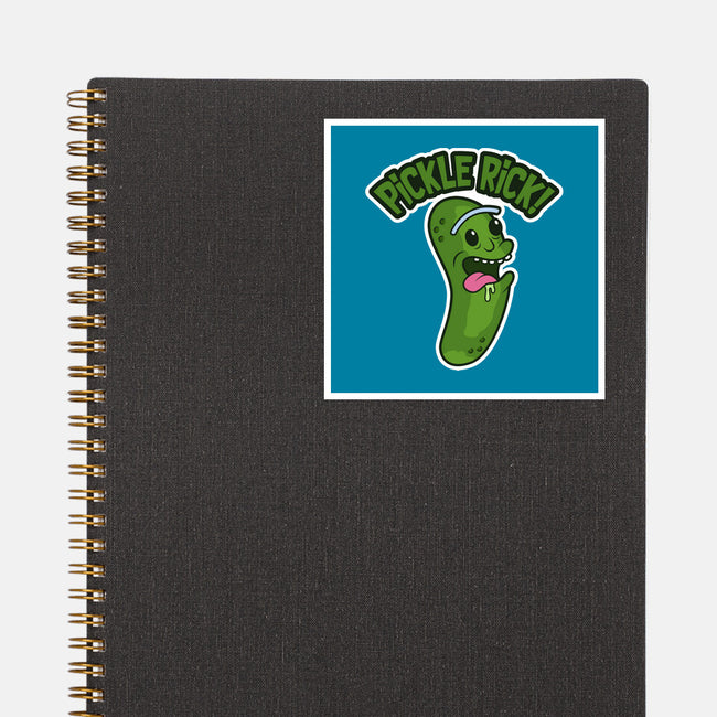 Pickle Rick-None-Glossy-Sticker-janlangpoako