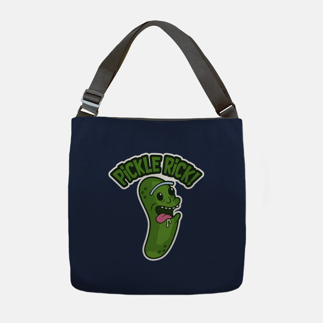 Pickle Rick-None-Adjustable Tote-Bag-janlangpoako