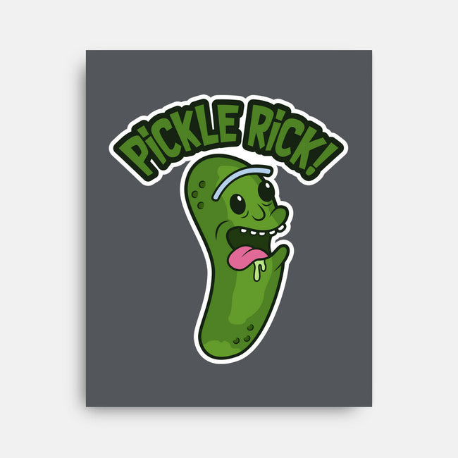 Pickle Rick-None-Stretched-Canvas-janlangpoako