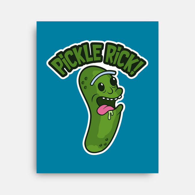 Pickle Rick-None-Stretched-Canvas-janlangpoako