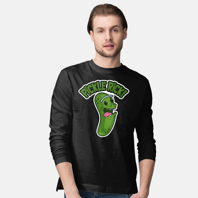 Pickle Rick-Mens-Long Sleeved-Tee-janlangpoako