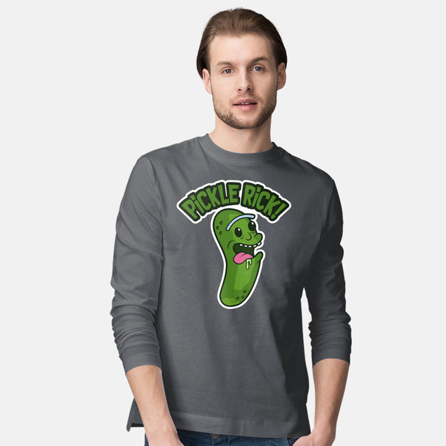 Pickle Rick-Mens-Long Sleeved-Tee-janlangpoako