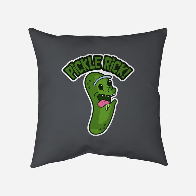 Pickle Rick-None-Removable Cover w Insert-Throw Pillow-janlangpoako