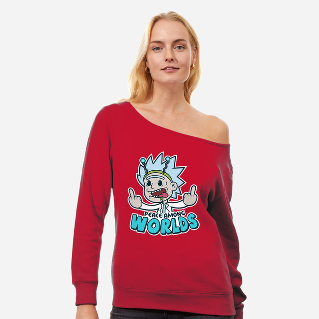 Peace Among Worlds-Womens-Off Shoulder-Sweatshirt-janlangpoako