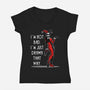 I'm Not Bad-Womens-V-Neck-Tee-zascanauta