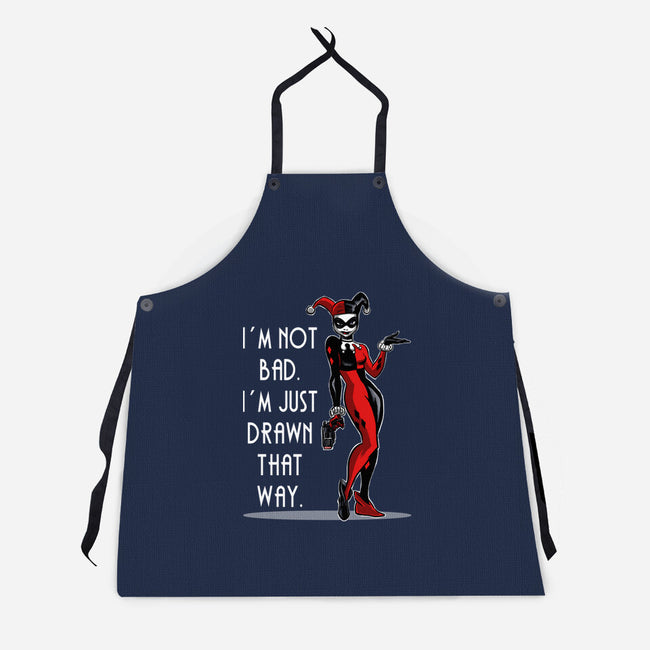 I'm Not Bad-Unisex-Kitchen-Apron-zascanauta