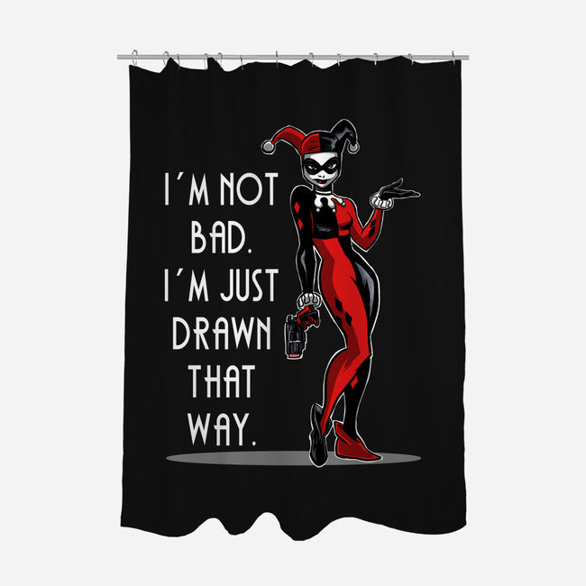 I'm Not Bad-None-Polyester-Shower Curtain-zascanauta